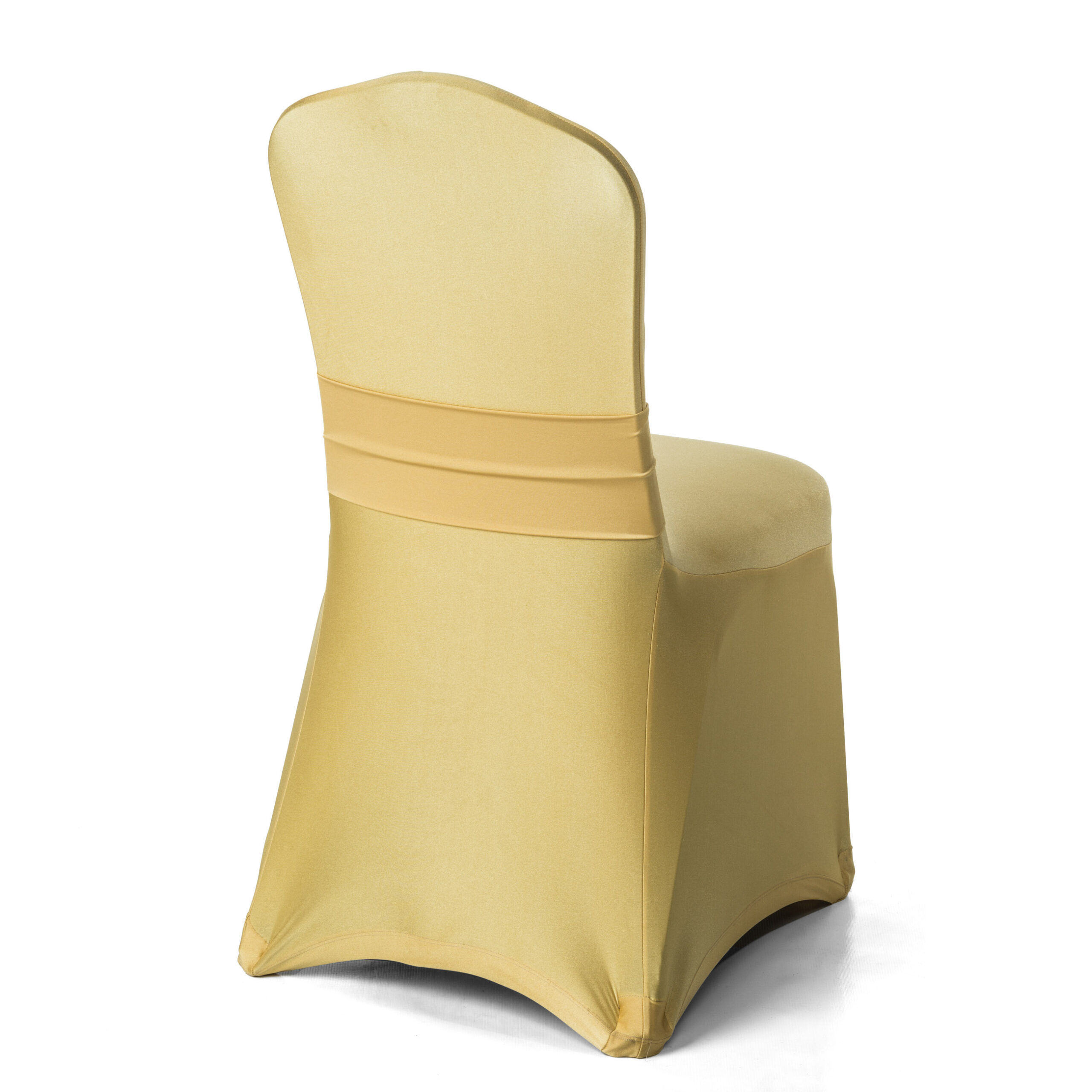 Antique Gold Spandex Chair Cover - Over The Top