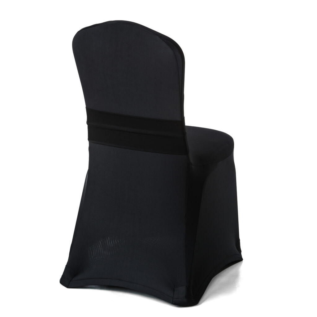 Black Spandex Chair Cover - Over The Top