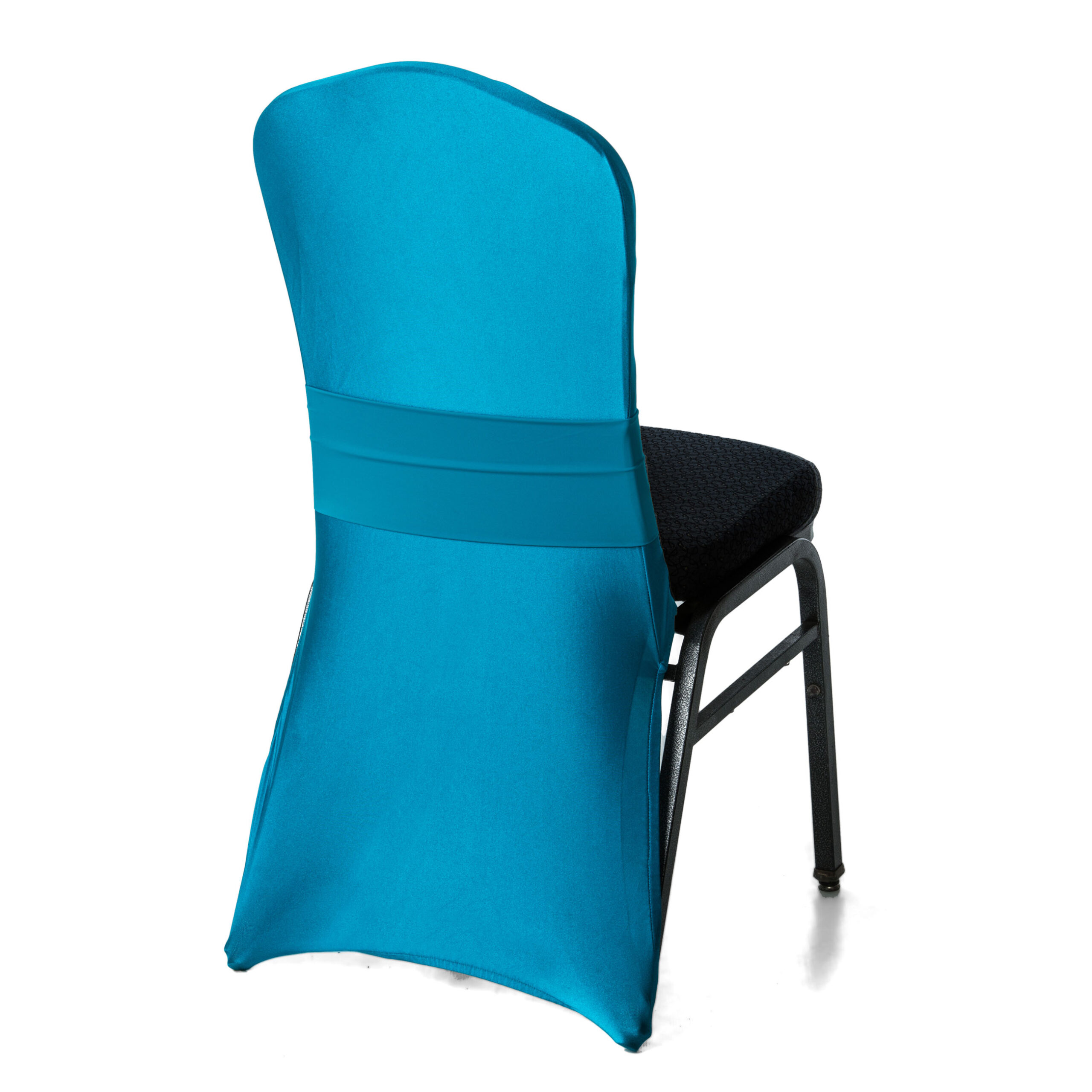 Teal Spandex Chairback - Over The Top