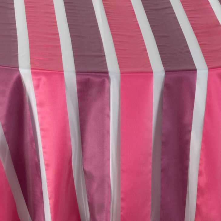 Striped Check Raspberry Raspberry & Plum Sheer Stripe - Over The Top